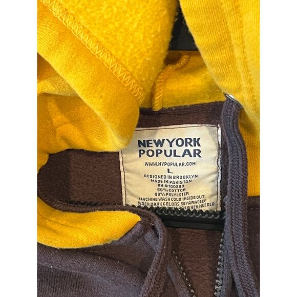 New York Popular San Dieo Zip Up Hoodie Mens L - Picture 3 of 3